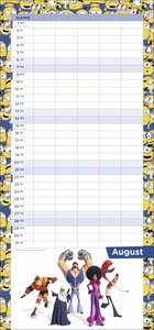 Minions Familienplaner Kalender 2022