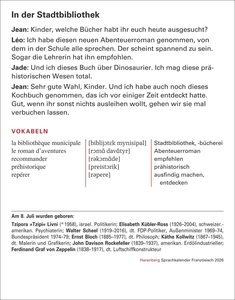 Französisch Sprachkalender 2026