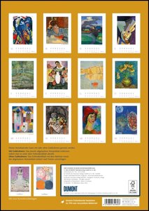Kunstkalender 2023 – Der Goldene DUMONT-Kunstkalender – Wandkalender – Hochformat A3 29,7 x 42 cm