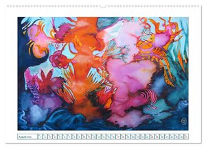 Farbverläufe Lieblingsfarbe Bunt (Wandkalender 2024 DIN A2 quer), CALVENDO Monatskalender