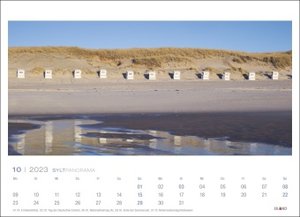 Sylt Panorama Postkartenkalender 2023