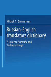 Russian-English Translators Dictionary