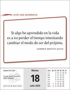 Spanisch Sprachkalender 2023. Tageskalender zum Abreißen mit kurzen Spanischlektionen. Tischkalender für jeden Tag - Spanisch lernen in 10 min täglich