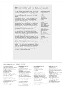 Küchenkalender Wochenplaner 2025 - 53 Blatt mit Zitaten und Rezepten