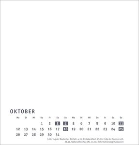 Premium-Bastelkalender weiß mittel 2026