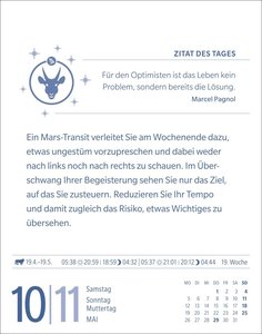 Steinbock Sternzeichenkalender 2025