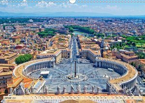 Reise durch Italien Vatikan (Wandkalender 2021 DIN A3 quer)