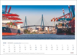 Hamburg Panorama Kalender 2022