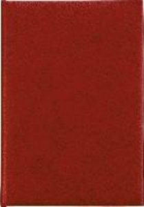 Buchkalender rot 2023 - Bürokalender 14,5x21 cm - 7 Tage auf 6 Seiten - wattierter Kunststoffeinband - Stundeneinteilung 7 - 19 Uhr - 873-0011