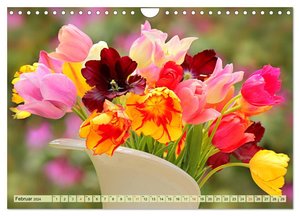 Tulpen. Zauberhafte Blütenpracht (Wandkalender 2024 DIN A4 quer), CALVENDO Monatskalender