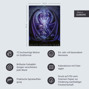 Anne Stokes: Mystic World Posterkalender 2026