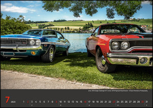 Legendary Classic & Muscle Cars 2023 - Wand-Kalender - Auto-Kalender - 42x29,7 - Oldtimer