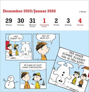 Peanuts Premium-Postkartenkalender 2026