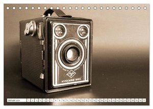 Fotokameras - alt und schön (Tischkalender 2024 DIN A5 quer), CALVENDO Monatskalender