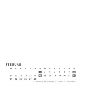 Premium-Bastelkalender weiß klein 2026