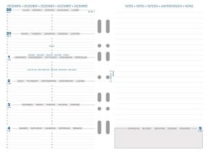 Kalendereinlage Timer 21, 1 Woche/1 Seite + Notizen