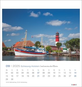 Schleswig-Holstein Postkartenkalender 2025