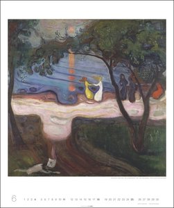 Edvard Munch Edition Kalender 2023. Kunstkalender Großformat mit Werken des berühmten norwegischen Künstlers. Wandkalender XXL für Kunstliebhaber des Expressionismus.46x55 cm