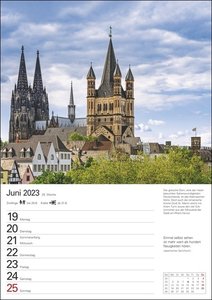 Deutschland Wochenplaner 2023. Landschafts-Wandkalender zum Eintragen mit 53 atemberaubenden Fotografien der schönsten Plätze Deutschlands. Terminkalender 2023 Wand