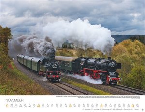 Feurige Dampfloks Posterkalender 2026