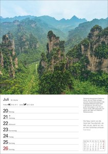 Wunder der Natur Wochenplaner 2026