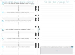 Kalendereinlage Timer 21, 1 Woche/1 Seite + Notizen