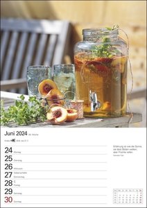 Küchenkalender Wochenplaner 2024. Hochwertiger Wandkalender mit 53 ästhetischen Food-Fotos. Praktischer Termin-Kalender für die Küche. 25 x 35,5 cm. Hochformat