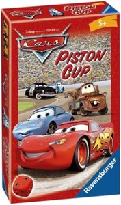 Ravensburger 23274 - Disney/Pixar Cars Piston Cup, Mitbringspiel für 2-4 Spieler, ab 5 Jahren, kompaktes Format, Reisespiel, Glücksspiel