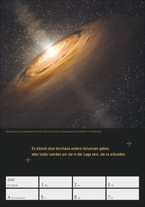 Stephen Hawking - Universum Wochenplaner 2026 - 53 faszinierende Bilder und Zitate