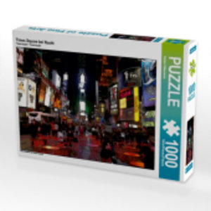 CALVENDO Puzzle Times Square bei Nacht 1000 Teile Puzzle quer