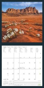 GEO Beautiful World 2024 - Wand-Kalender - Natur-Kalender - Broschüren-Kalender - 30x30 - 30x60 geöffnet