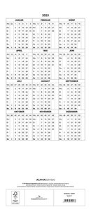 Regenbogen 2023 Familienplaner - Terminkalender - Familienkalender - 19,5x45