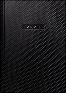 Wochenkalender Carbon Modell futura 2, 2023, Kunstleder-Einband, flexibel schwarz