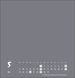 Bastelkalender anthrazit mittel 2022