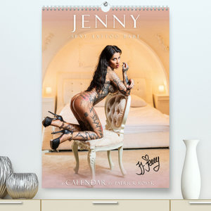 Jenny - Erotic Tattoo Girl (Premium, hochwertiger DIN A2 Wandkalender 2023, Kunstdruck in Hochglanz)