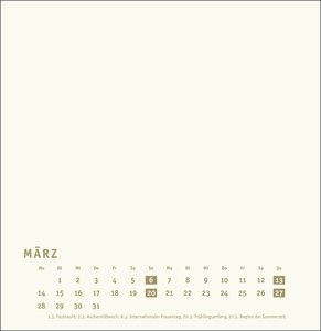 Bastelkalender gold groß 2022