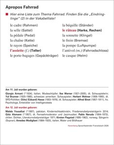 Französisch Sprachkalender 2026