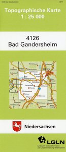 Bad Gandersheim 1 : 25 000. (TK 4126/N)