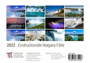 Eindrucksvolle Niagara-Fälle 2022 - Timokrates Kalender, Tischkalender, Bildkalender - DIN A5 (21 x 15 cm)