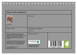 Wilder Darßer Weststrand (Tischkalender 2025 DIN A5 quer), CALVENDO Monatskalender