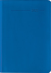 Taschenkalender Buch PVC aquamarin 2023 - Büro-Kalender 8x11,5 cm - 1 Woche 2 Seiten - 144 Seiten - Notiz-Heft - Alpha Edition