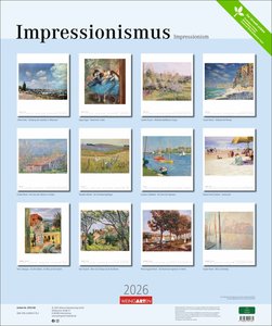 Impressionismus Kalender 2026