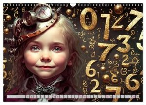 Starke Mädchen - Steampunk Welten (Wandkalender 2024 DIN A3 quer), CALVENDO Monatskalender