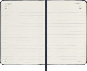 Moleskine 12 Monate Tageskalender 2024, Pocket/A6, Saphir