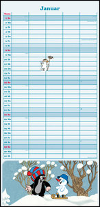 Der kleine Maulwurf 2023 Familienplaner - Familien-Timer - Termin-Planer - Kinder-Kalender - Familien-Kalender - 22x45