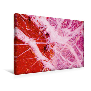 Premium Textil-Leinwand 45 cm x 30 cm quer Stones in Colour - pink abstrakt