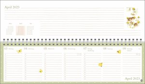 Marjolein Bastin: Wochenquerplaner 2023. Übersichtlicher Umklapp-Kalender 2023 mit zarten Naturillustrationen. Kalender für Schreibtisch oder Wand mit Wochenkalendarium.