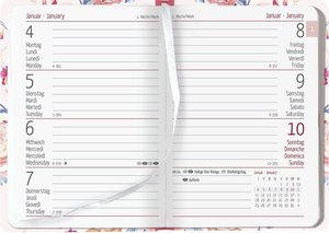 Ladytimer Mini Roses 2023 - Taschen-Kalender 8x11,5 cm - Rosen - Weekly - 144 Seiten - Notiz-Buch - Alpha Edition