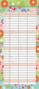 Tapetenwechsel 2025 - Kalender für zwei - Notizkalender - Partner-Planer - Format 22 x 49,5 cm