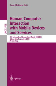 Human-Computer Interaction with Mobile Devices and Services